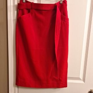 Banana Republic Vibrant Red Pencil Skirt Not Worn